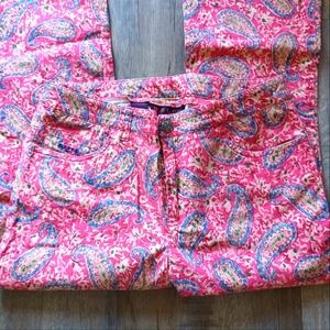 Lauren Ralph Lauren Paisley Pants EUC